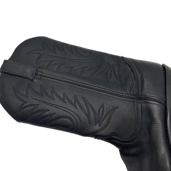 Durango Womens Black Leather Cowboy cowgirl Western Boots Size 8W 8 embroidered - Picture 10 of 15